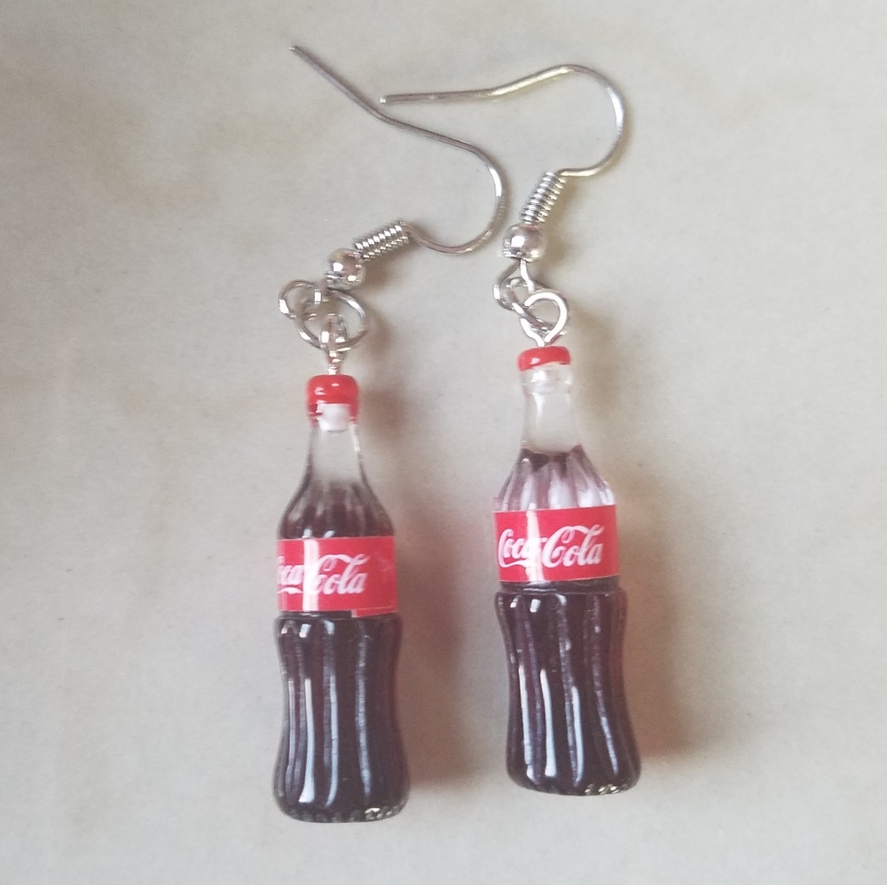 Coca cola earrings